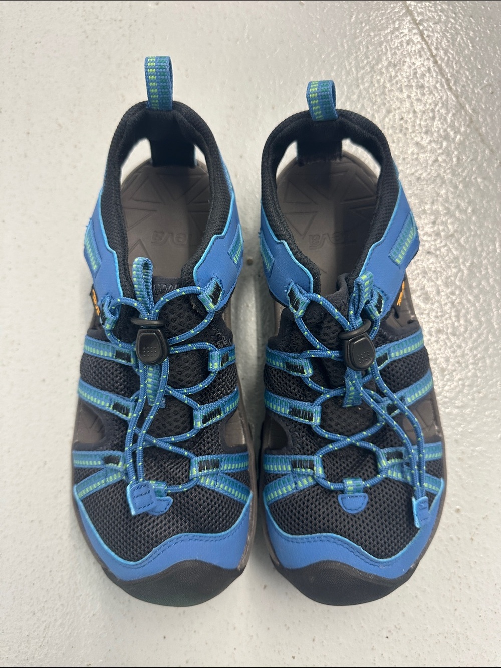 Teva Blue and Black Kids' Sport Sandals